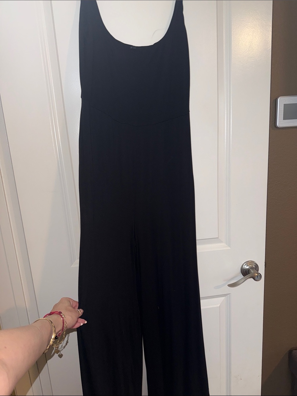 Steve Madden Black Sleeveless Wide-Leg Jumpsuit